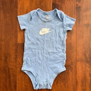 Nike blue one piece bodysuit baby boy
